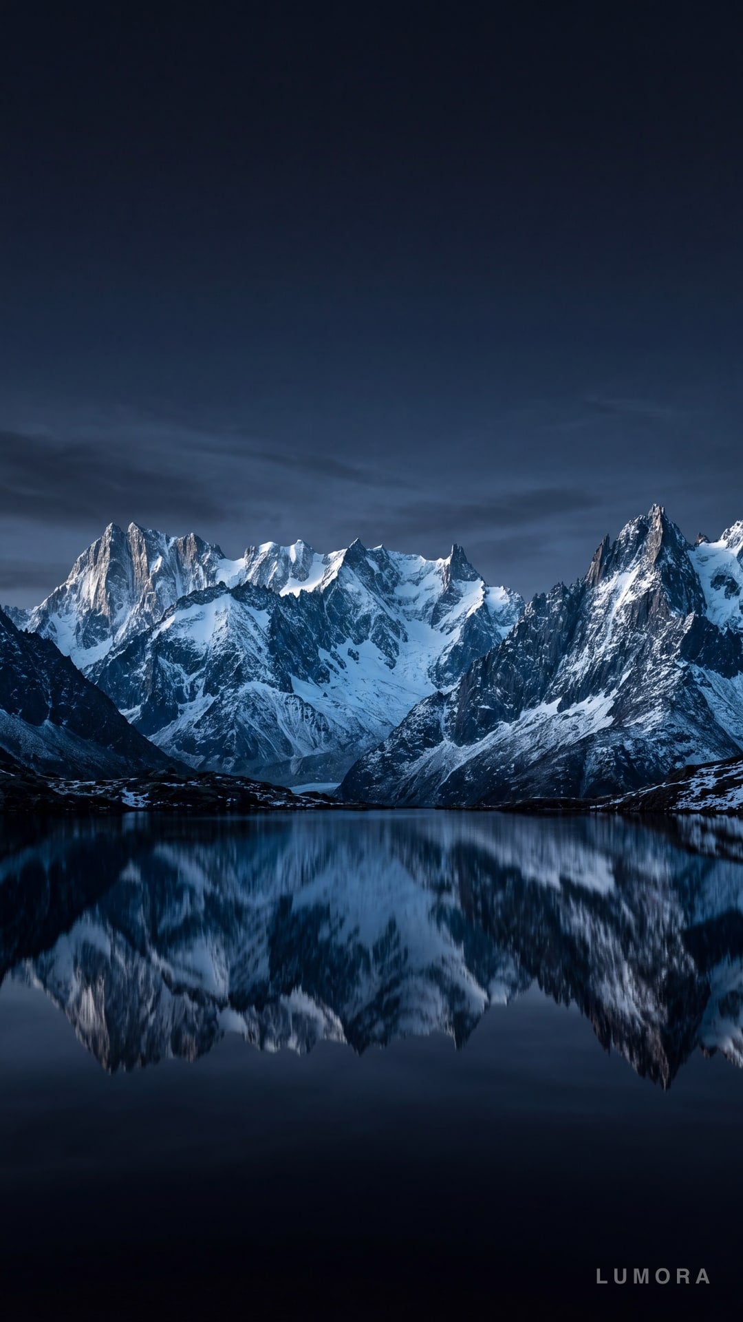 LUMORA Signature Pack — alpine lake phone wallpaper