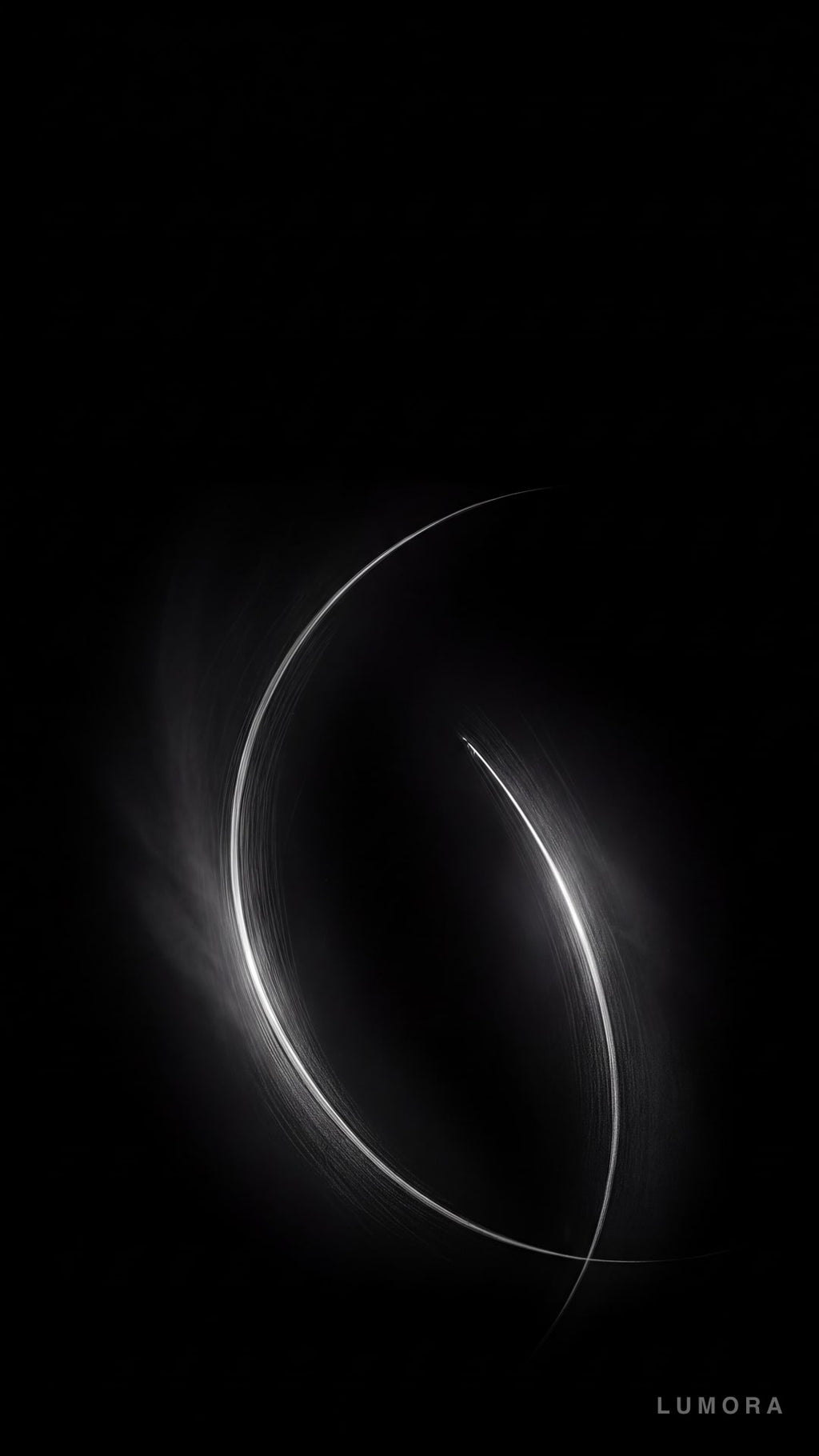 LUMORA Starter Pack — free minimal dark OLED phone wallpaper